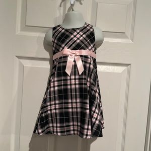 Bonnie Baby Size 24M Preppy Pink Plaid Dress